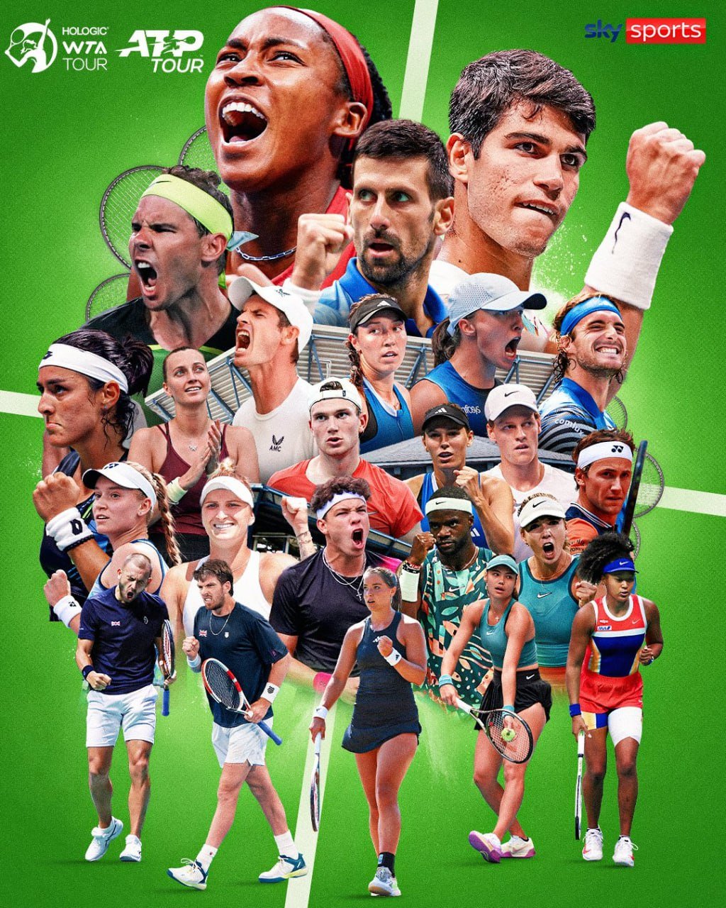 Российские теннисисты не попали на постер нового сезона канала Sky Sports