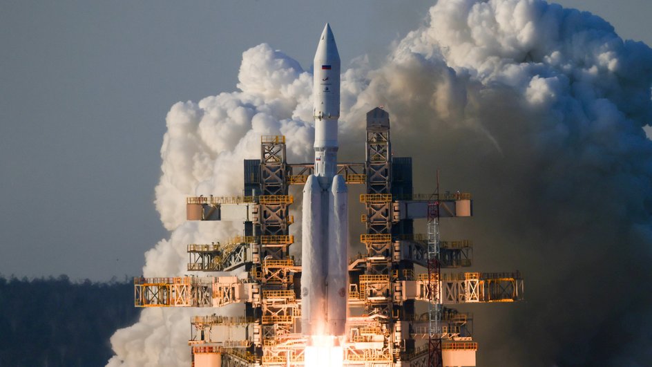 Старт ракеты "Ангара-А5" с космодрома Восточный 11 апреля 2024 года