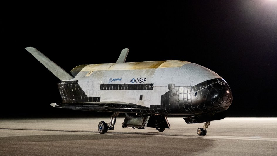 X-37B вживую выглядит так. 