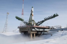 Пуск ракеты-носителя «Союз-2.1а» с грузовым кораблем «Прогресс МС-08» 13 февраля 2018 года. Фото: Roscosmos/facebook