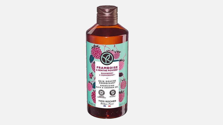 Парфюмерный гель для душа фирмы Yves Rocher с ароматами малины и перечной мяты Парфюмерный гель для душа фирмы Yves Rocher с ароматами малины и перечной мяты