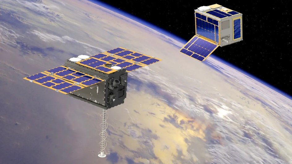 Спутники LEO-PNT Pathfinder A рендер Спутники LEO-PNT Pathfinder A рендер