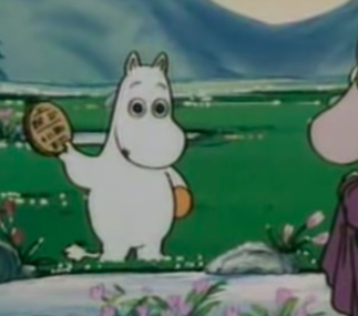 Кадр из мультфильма «Приключения муми-троллей»