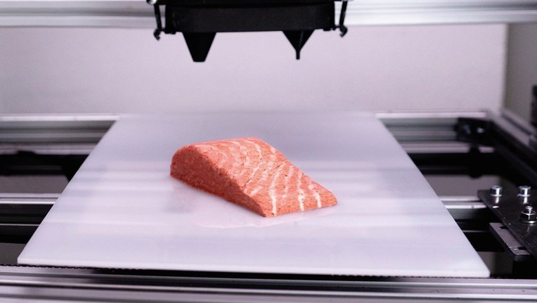 Филе напечатали на 3D-принтере. 
