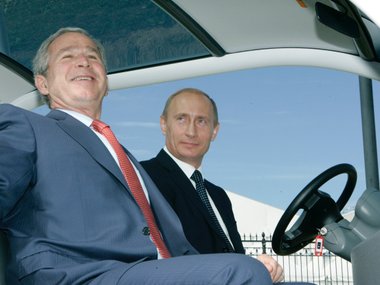 Владимир Путин и Джордж Буш Владимир Путин и Джордж Буш