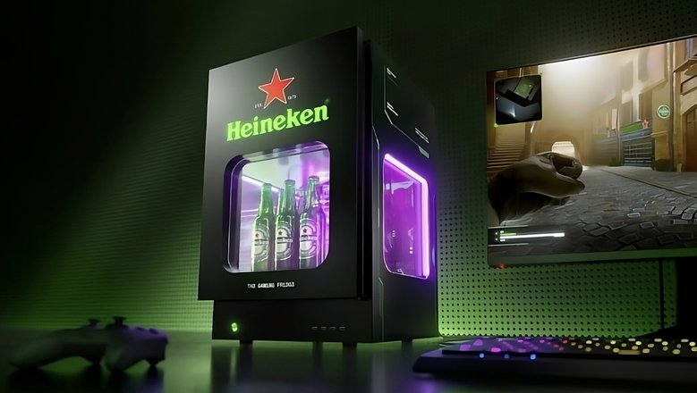 Так выглядит компьютер-холодильник. Фото: Heineken