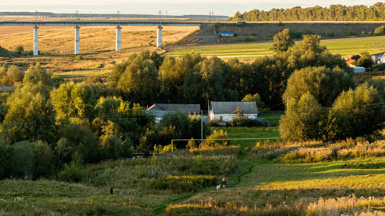 Для тех, кто не боится высоты, с моста откроются совершенно пасторальные виды.