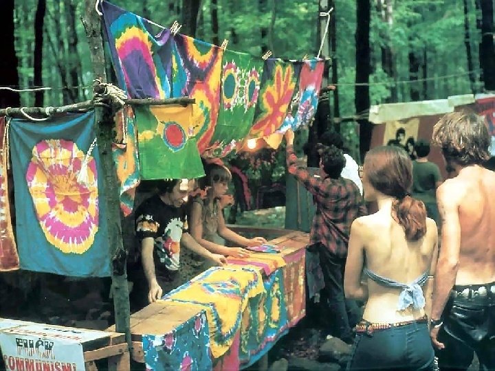 На фестивале в Вудстоке в 1969 году практически каждый посетитель был одет в вещи с вареным принтом