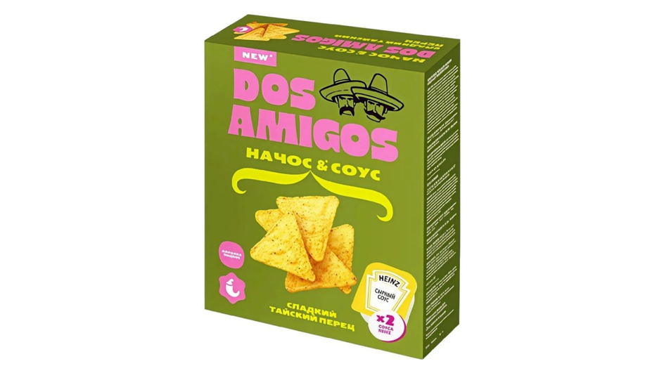 Чипсы начос фирмы Dos Amigos серия Сладкий тайский перец Чипсы начос фирмы Dos Amigos серия Сладкий тайский перец
