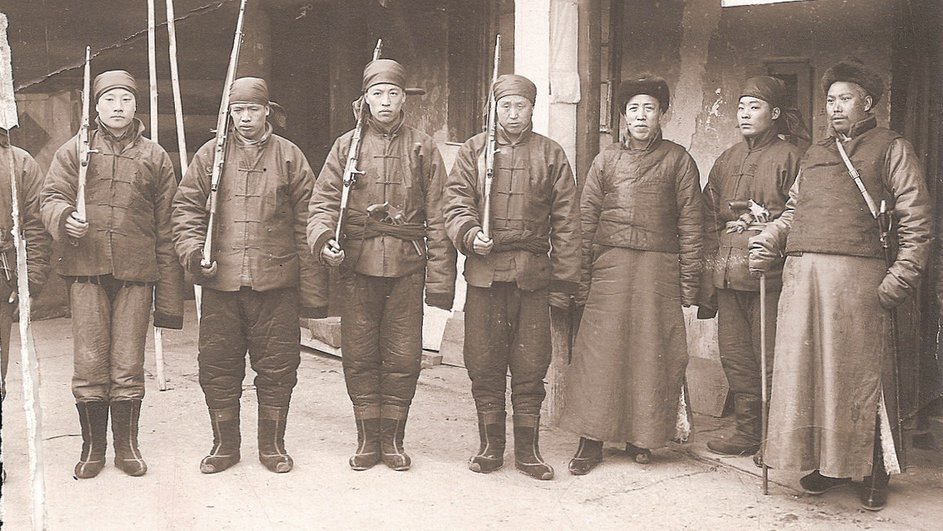 Солдаты бурят-монгольского полка Азиатской конной дивизии.