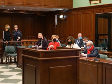 slide image for gallery: 26782 | Обстановка в зале Мосгорсуда перед первым апелляционным заседанием по делу Михаила Ефремова