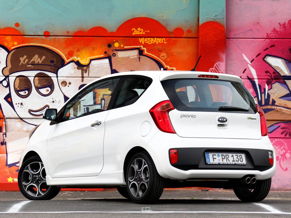 Запаркованные машины Kia Picanto