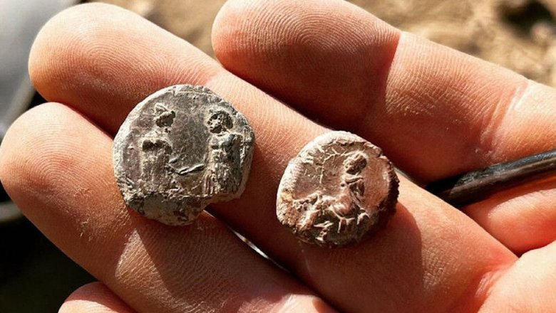 Глиняные печати, найденные в Доличе в Турции.