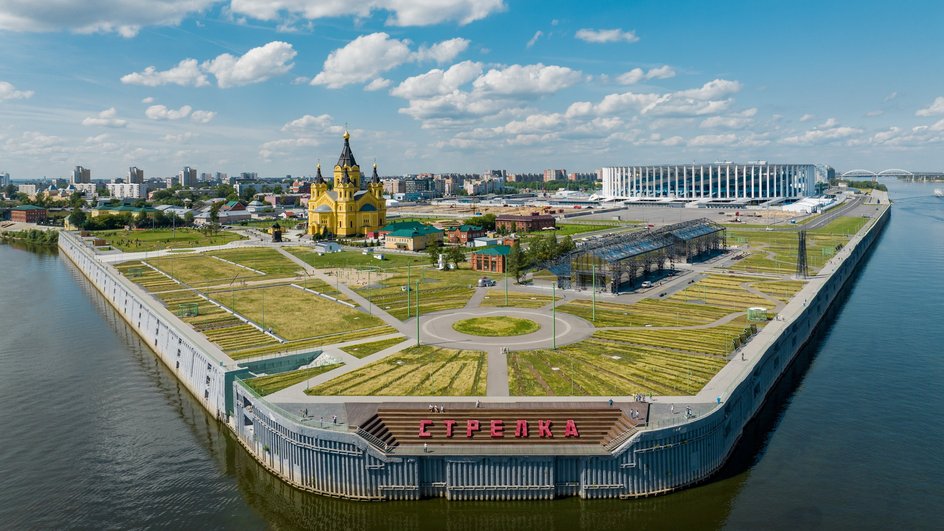 Вид на территорию Стрелки 