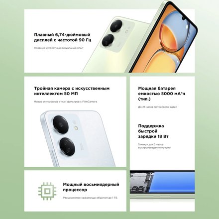 Особенности Redmi 13C.