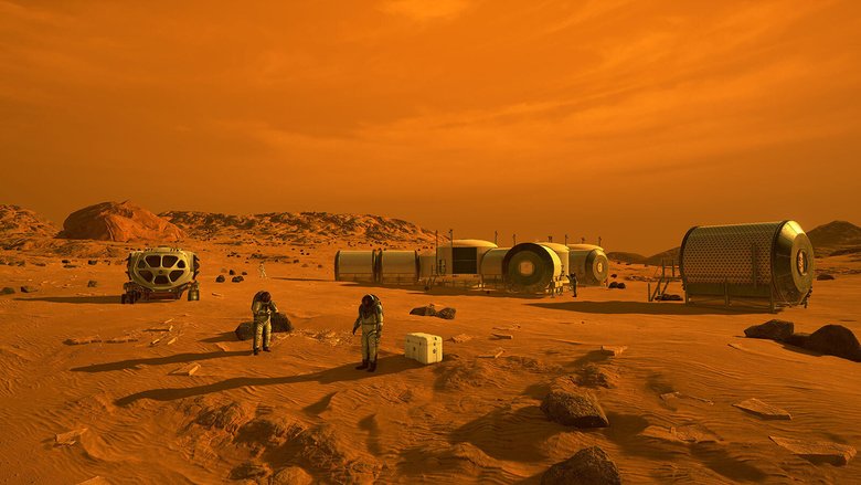 Так в NASA видят штабы людей на Марсе. Фото: NASA