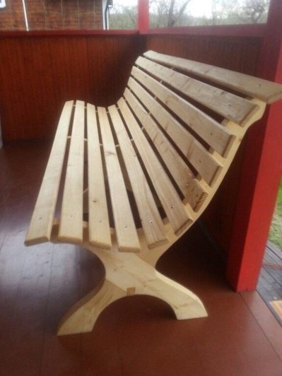 Скамейка со спинкой Скамейка со спинкой