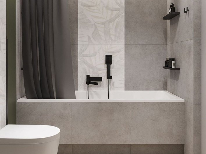 Плитка в дизайне ванной комнаты: актуальные тренды-2022 и 105 красивых фото