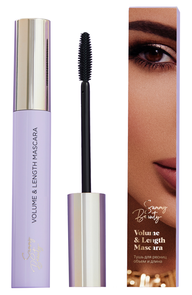 Тушь для ресниц с эффектом объема и удлинения, Sammy Beauty Тушь для ресниц с эффектом объема и удлинения, Sammy Beauty