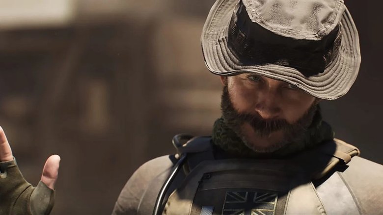 Капитан Прайс. Скриншот из Call of Duty