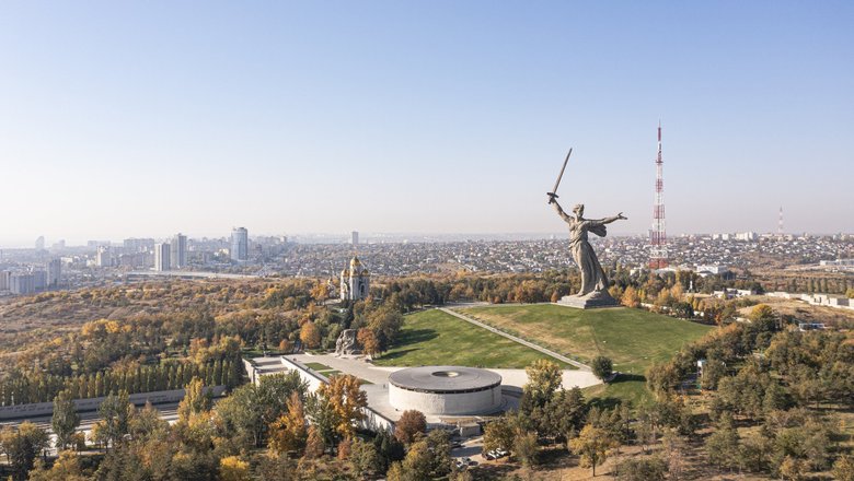 Мамаев курган в Волгограде.