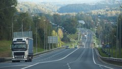 Трасса М10 `Россия` фура дорога грузовик