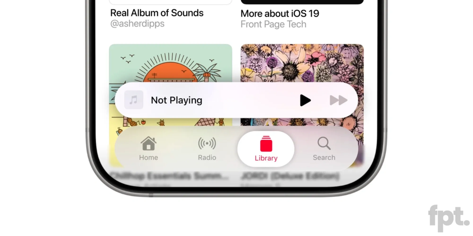 концепт нового вида меню iOS 19 концепт нового вида меню iOS 19