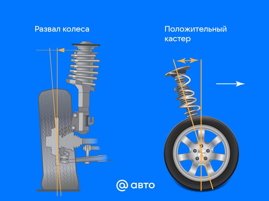 Развал и кастор
