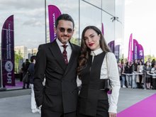 Виктория Дайнеко с мужем на премии RU.TV, фото: пресс-служба