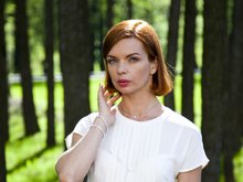 Алиса Гребенщикова на съемках сериала «Бедные люди»