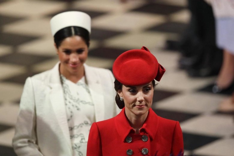В глазах британской прессы Меган не выдерживала сравнения с Кейт — женой принца Уильяма и любимицей таблоидов | legion-media.ru