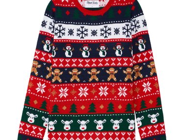 Slide image for gallery: 9454 | Рождественский свитер House.
На Западе все сходят с ума по таким рождественским «убогим» свитерам — пора и нам оценить их прелесть и ходить в таких на все декабрьские вечеринки.