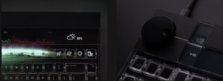 Верхняя часть клавиатуры с ч/б-экраном и магнитной площадкой. Фото: Kickstarter