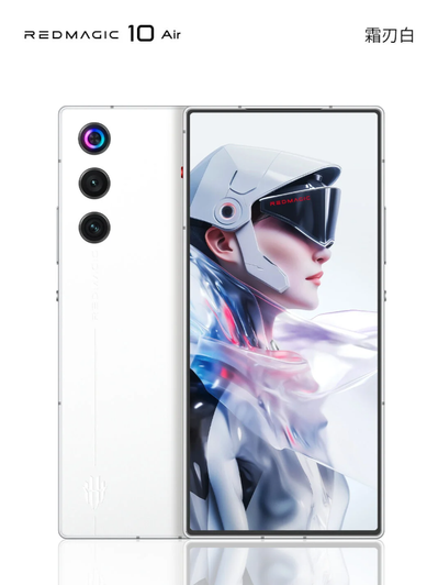 Red Magic 10 Air в белом цвете Red Magic 10 Air в белом цвете