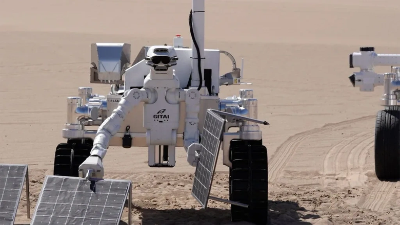Марсоход Gitai, переносящий солнечные панели. Робот уже готовится к своему первому полету. Фото: Gitai