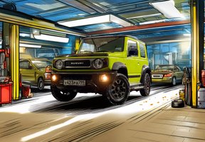 Suzuki Jimny в автосервисе