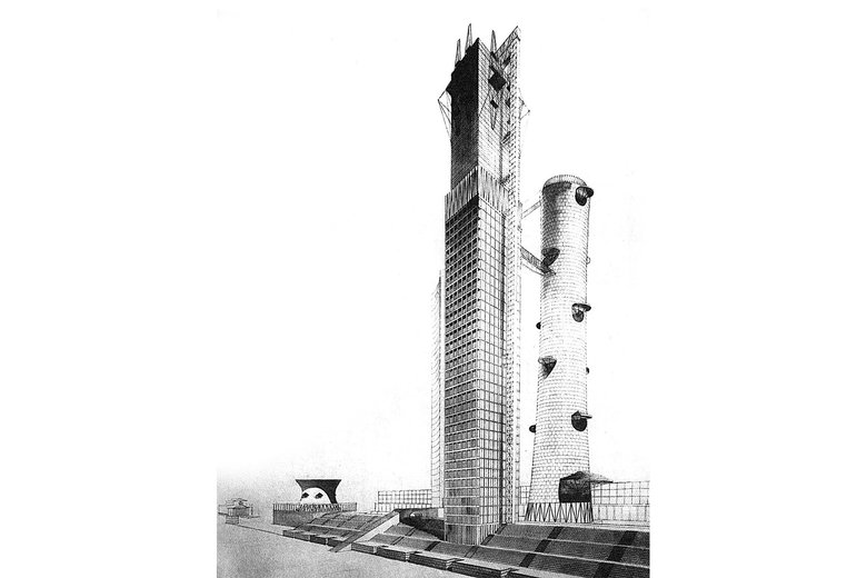 Проект здания Наркомтяжпрома, выполненный одним из наиболее почитаемых на западе советских конструктивистов — Иваном Леонидовым. Фото: Tatlin