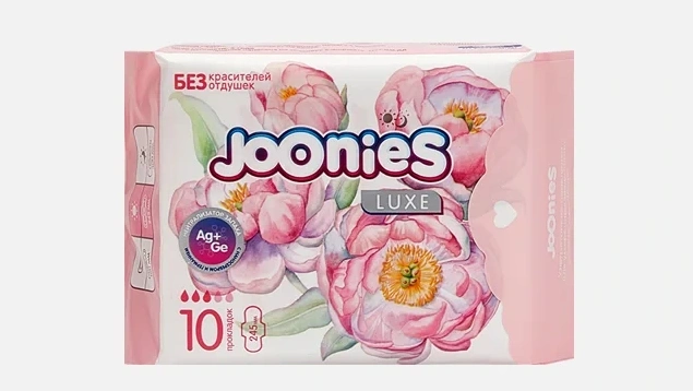 Гигиенические прокладки для месячных фирмы Joonies дневные Гигиенические прокладки для месячных фирмы Joonies дневные