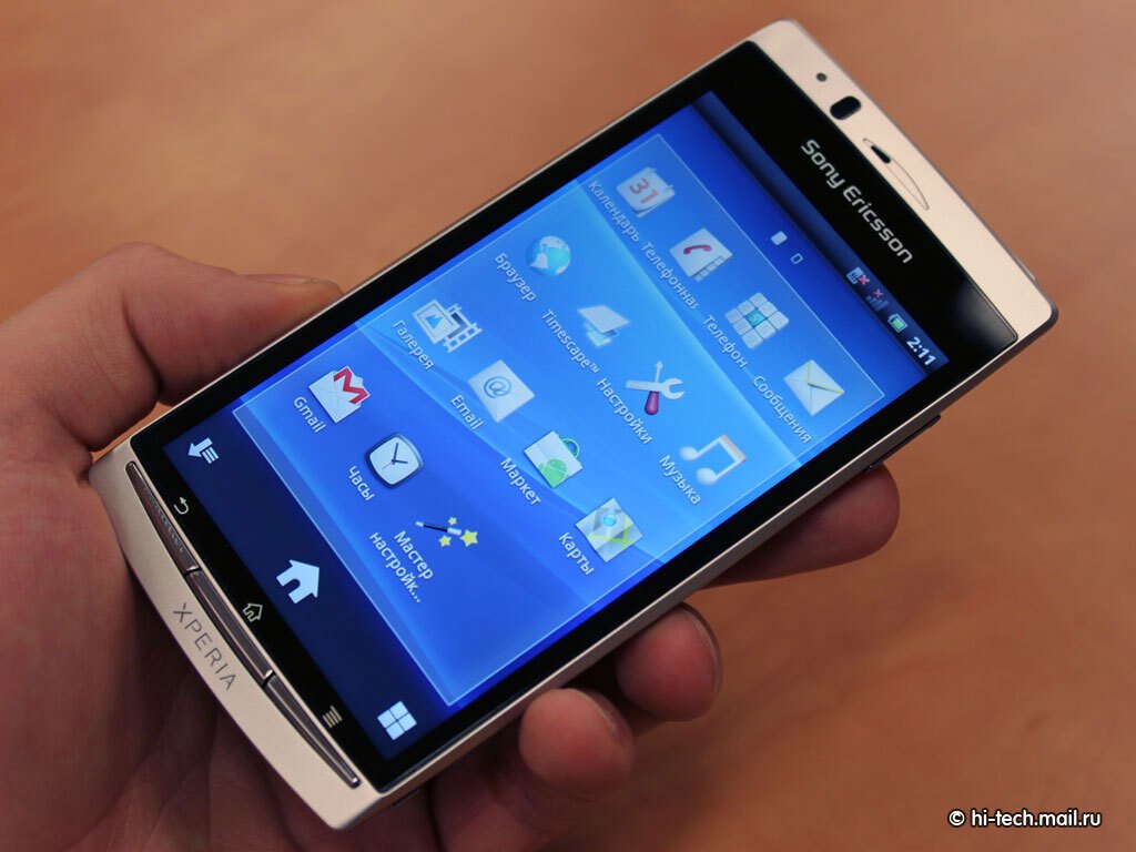 Предварительный обзор Sony Ericsson Xperia arc. Самый стильный Android -  Hi-Tech Mail.ru