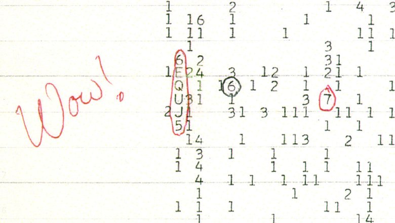 Обведенный код 6EQUJ5 описывает изменение интенсивности принятого сигнала во времени. Фото: Big Ear Radio Observatory and North American Astrophysical Observatory (NAAPO)