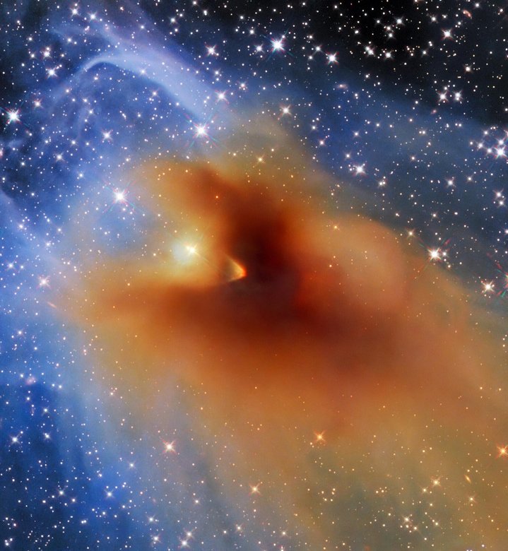 Кадр появился на сайте космического телескопа. Источник: ESA/Hubble, NASA & STScI, C. Britt, T. Huard, A. Pagan