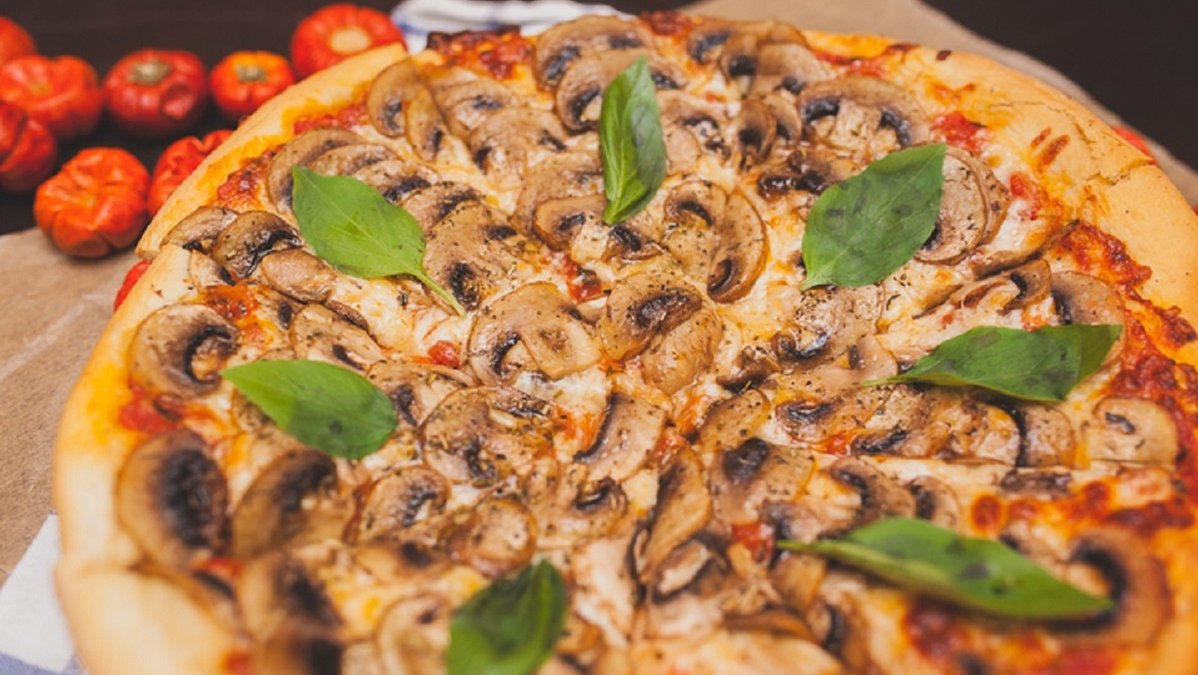 Сделать вкусную пиццу с грибов
