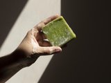 зеленый твердый шампунь мыло мытье зеленый твердый шампунь мыло мытье