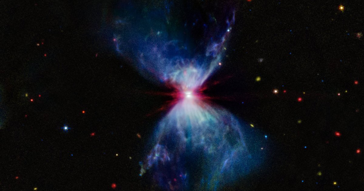 «Джеймс Уэбб» запечатлел небесный фейерверк вокруг формирующейся звезды
