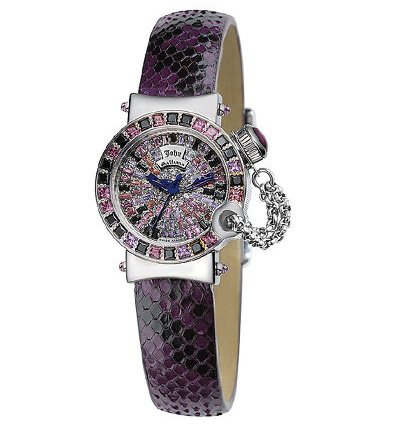 Часы с фиолетовым ремешком John Galliano