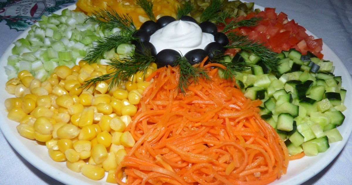 Салат светик-семицветик - пошаговый рецепт с фото