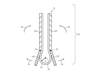 Так выглядит конструкция складного дисплея в патенте Apple