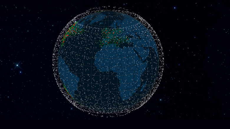 Все спутники Starlink. Фото: satellitemap.space