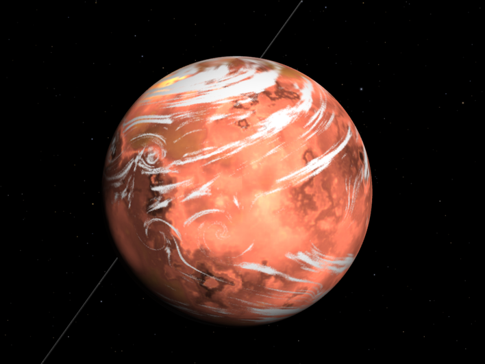 Художественная визуализация Gliese 667Cc Художественная визуализация Gliese 667Cc