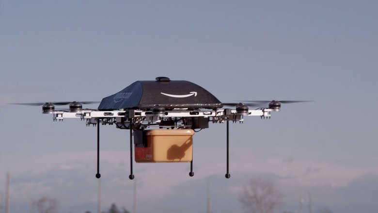 Amazon уже пробует доставку с помощью квадрокоптеров. / Фото – Amazon